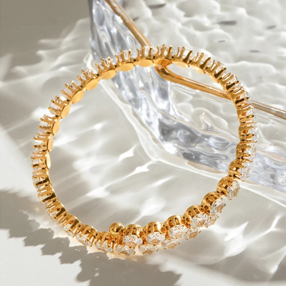 Zirconia Stainless Steel Bracelet - AstroVerse™