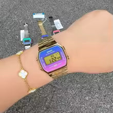 Casio watch for women 7 years of electricity top brand lLED lighting